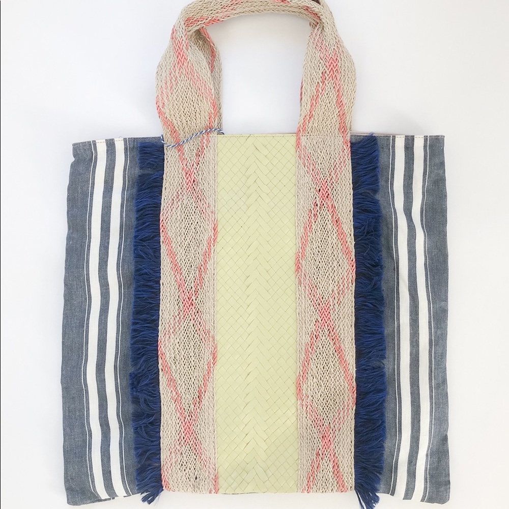 Claramonte Braided Leather Tote